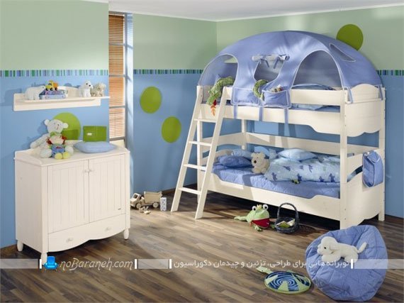 سرویس خواب دو طبقه و دو قلو اتاق کودکان